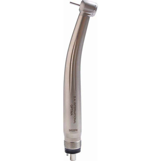 Turbina dental BA520FM de 20W con conexión Midwest y cuerpo Slim-line.